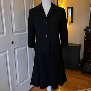 LOFT Vintage Black Jacket and Skirt Suit - Jacket size 6/Skirt size 8